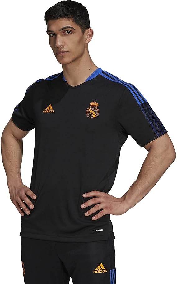 adidas 2021-22 Real Madrid Training Jersey - Black-Blue S
