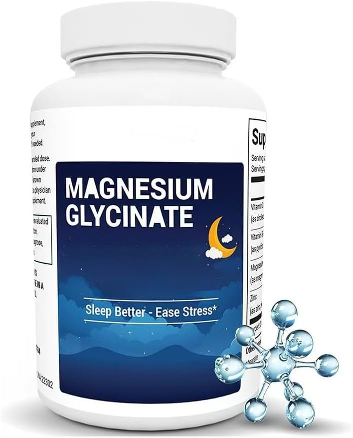 Magnesium–for High Absorption, Gentle On Stomach–for Muscle, Nerve, Sleep &amp; Stress Support–Non-GMO