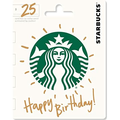 Starbucks Physical Gift Card | Happy Birthday