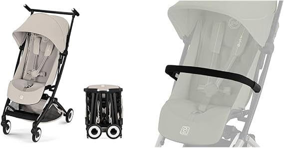 Cybex 2026 Rebel Official Dune JP2 Ultra Compact Stroller, Suitable for 6 Months to 4 Years Old, Lightweight, Carry-On for Travel, Going Out, Storage Original Reflector Band Included + Bumper Bar