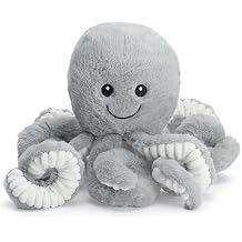 burton+BURTON Plush Small Gray Octopus, 11-Inch
