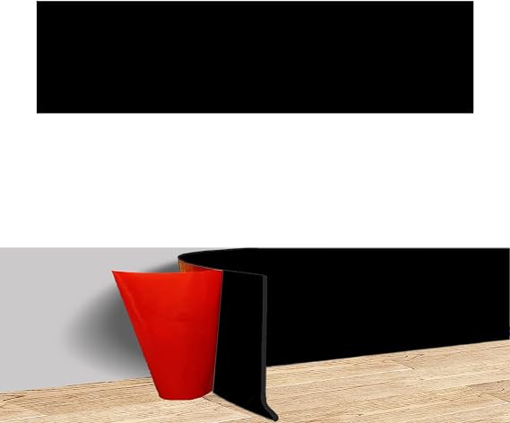 Silicone Door Kick Plate 8x30 Inches for 32" Doors Black | 8"x30" Self Adhesive Flexible Rubber Tape Stick On Scratches Protector Plates for 30-32 inches Doors