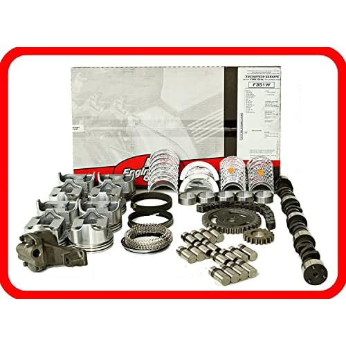 Master Engine Rebuild Kit FITS: 1993-1995 Chevrolet SBC 350 5.7L V8 wStage-1 HP Cam & Flat-Top Pistons