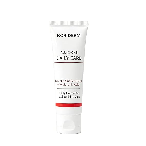 Koriderm Cream, All-in-One Daily Moisturizer & Hydrating Face Cream for All Skin Types, Plump-Looking Skin, 50ML (1PCS)