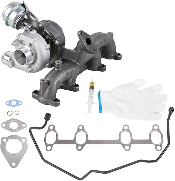 Turbo Turbocharger w/Gaskets & Oil Line For Volkswagen VW Golf Jetta Mk4 New Beetle TDI 1.9L Diesel ALH - BuyAutoParts 40-80207IL New