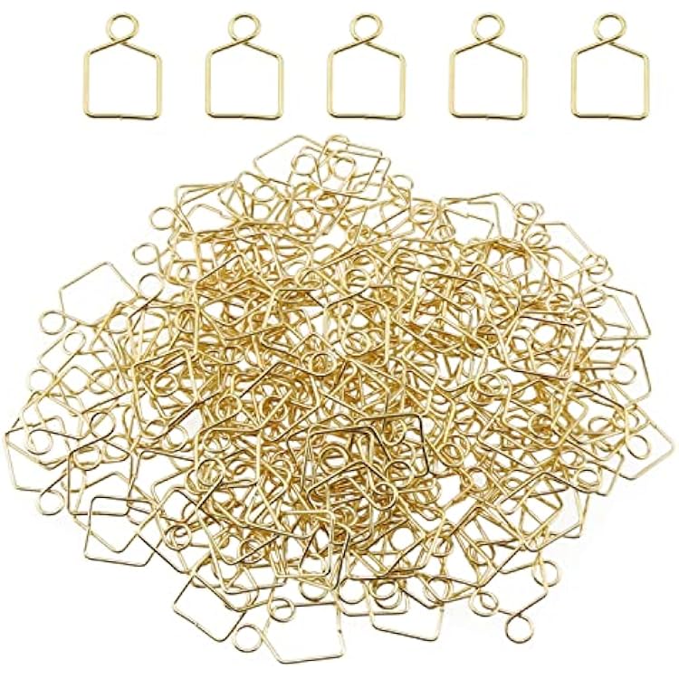 200PCSPack Chandelier Connector 12mm Gold Chandelier Lamp Metal Clips for Fastening Crystals Parts Chandelier Hanger Pins