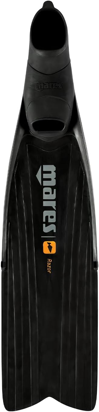 Mares Unisex Adult Razor Pro Full Foot Swim Fins - Long Blade Flippers for Freediving & Spearfishing
