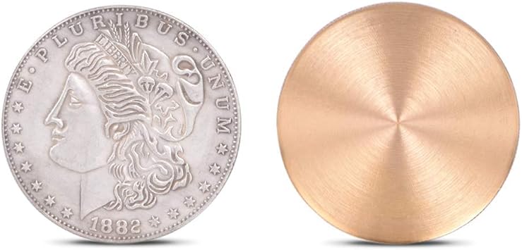 bluether Expanded Shell Copper (Super Morgan Dollar Version) Coin Magic Tricks Close up Magic Gimmick Accessories