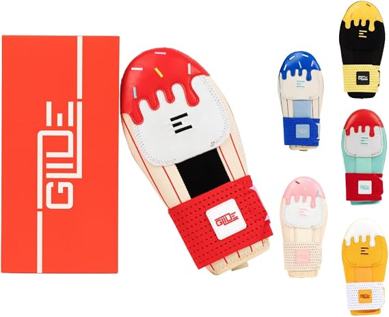 Sliding Mitt - Baseball Sliding Mitt Youth, Baseball & Softball, Ice Cream Drip Design, Left & Right Hands - Hand and Wrist Protection, Adjustable Wrist Strap