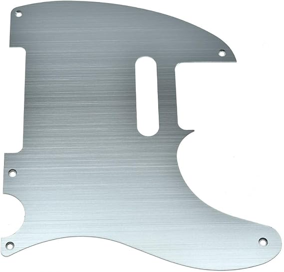 Dopro Metal Aluminum Anodized Vintage 5 Hole Tele Pickguard for American/Mexican FD Telecaster Silver