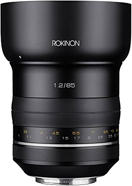 Rokinon Special Performance (SP) 85mm f/1.2 High Speed Lens for Canon EF with Built-in AE Chip, Black