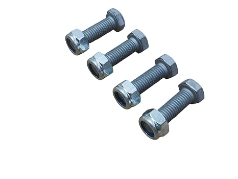 Screw Nut Bolt Trunnion M12 X 35 Fits and Compatible with Backhoe 3cx Model and Various Earthmoving Machines Set of 4 Pcs (Part No. 1321/0509)