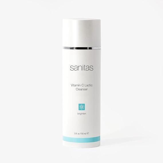 Sanitas Vitamin C Lactic Cleanser, Brightening, Lactic Acid, 5 Oz | Complexion Renewing, Active Cleanser, Lactic Acid