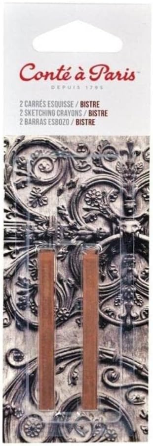 Conte a Paris 2 Count Sketching Crayons, Bistre