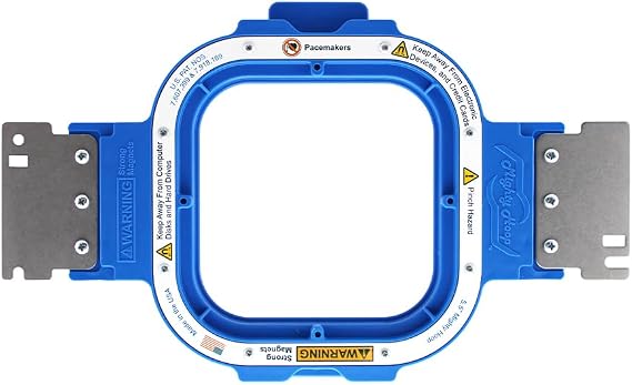 Mighty Hoop Magnetic Embroidery Frame for Poolin Multi-Needle Embroidery Machines, 5.5x5.5 Inch, Quick Magnetic Hoop System