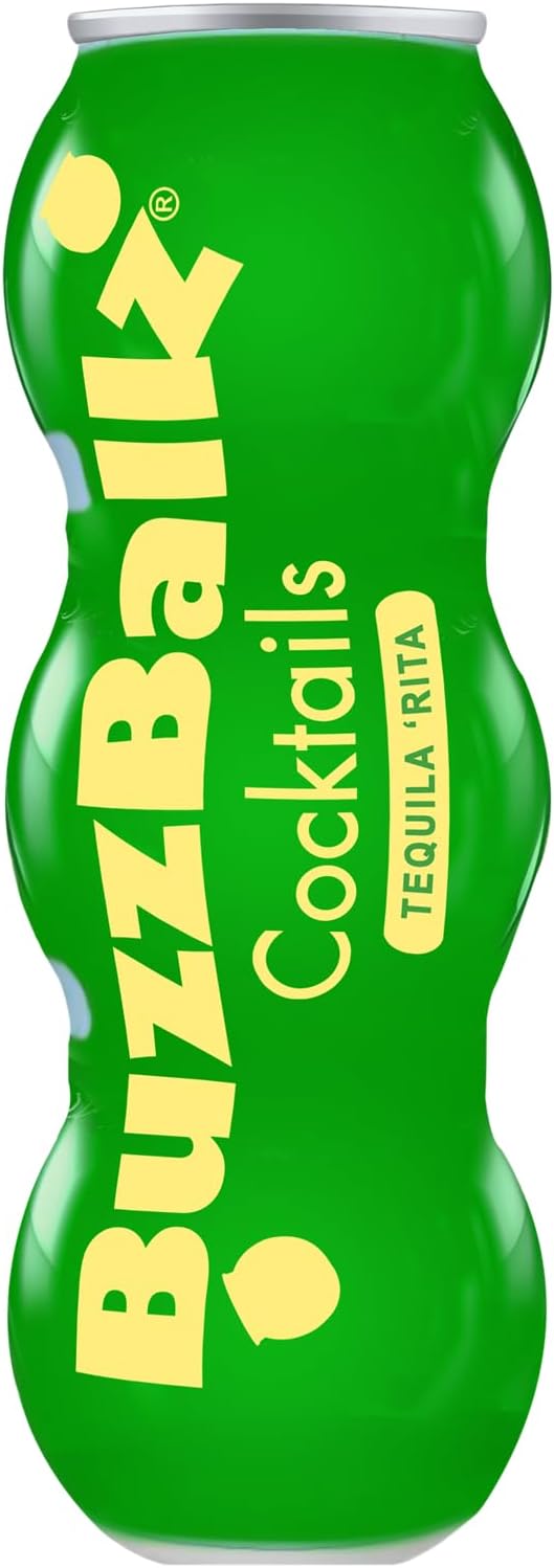 BuzzBallz Cocktails – Tequila 'Rita 200ml 13.5% ABV | Pre-Mixed Cocktail Balls Pack of 3 | Gluten Free Ready To Drink Cocktails – Made with Tequila, Triple Sec &amp; Real Citrus Fruit Juices