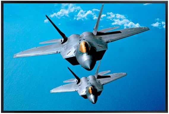 Blessed Posters Lockheed Martin F22 Raptor Poster Military Aviation Wall Art Fighter Jet Airplane Print Pilot Gift