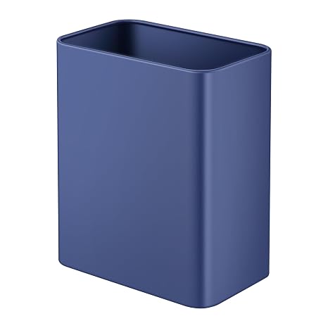 TIPGO Small Bathroom Trash Can, 2.1 Gallons, Under Sink Wastebasket, Blue