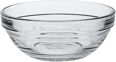 Duralex Lys 9 cm Stacking Bowl, Pack of 6, Glass, 4-38 oz