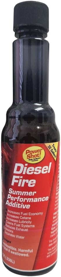 D50-08 Power Shot 8 oz Diesel Fire Summer Performance Additive