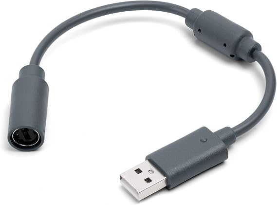 AXFEE Xbox 360 USB cableWired controller USB tear-off cable Grey