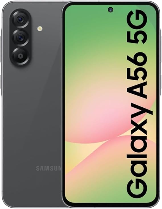 Samsung Galaxy A56 5G Ai (for Tmobile Mint Tello & Global) (256GB + 8GB) Version Latina NFC Unlocked SM-A566E/DS 6.6" 120Hz 50MP Triple (Awesome LightGray)