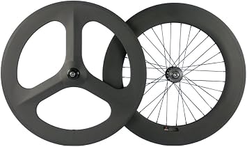Superteam 3Spokes Fixed wheelset 700C Clincher 17Cogs