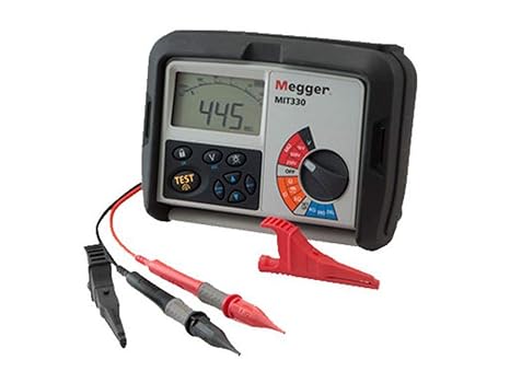 Megger MIT310-EN Digital/Analog Insulation Tester, 250/500/1000 V Test Voltage
