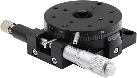 R Axis 125mm Manual Rotating Platform Sliding Stage Precision Bearing Linear Stage Load 49N 125mm RSP125-L