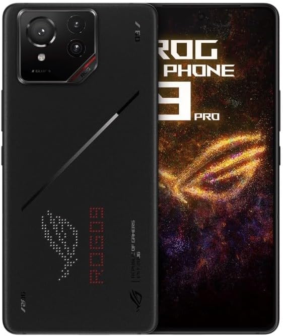 ASUS ROG Phone 9 Pro AI2501 512GB 16GB RAM Factory Unlocked (GSM Only | No CDMA not Compatible with Verizon/Sprint) Global Version - Phantom Black