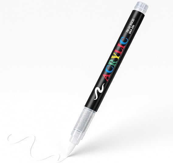 White Acrylic Paint Pens Permanent Markers (1 pcs) | for Rock Canvas Wood Glass Fabric Ceramic Nail Painting Kit Art Pen
