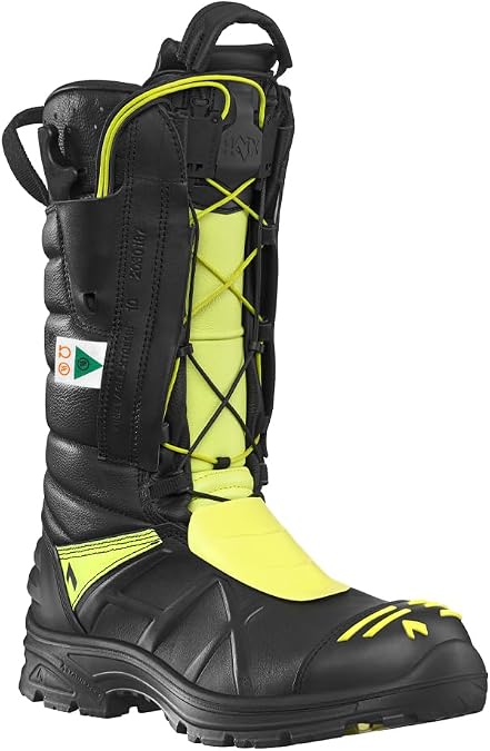 HAIX Fire Eagle Xtreme Composite-Toed Lightweight Waterproof Firefighting Boots with Anti-Slip Soles