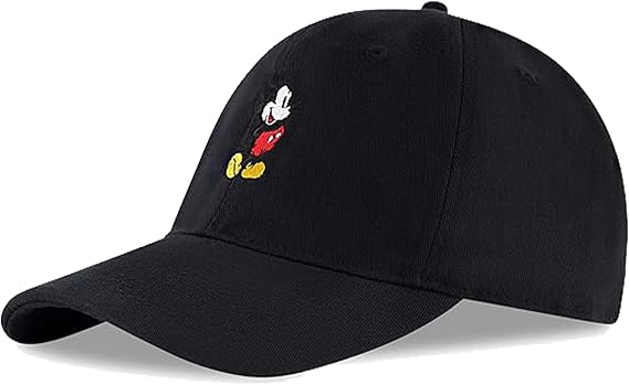 Disney Mens Baseball Cap, Mickey Mouse Adjustable Hat for Adult