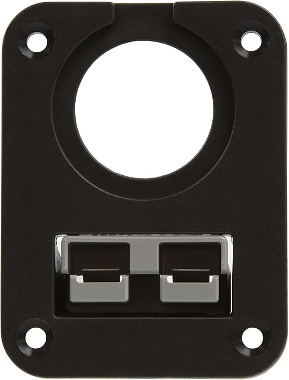 Powerwerx PanelPlateSB2 for Anderson SB50 Series Connectors with One Panel Mount 1-1/8" Hole
