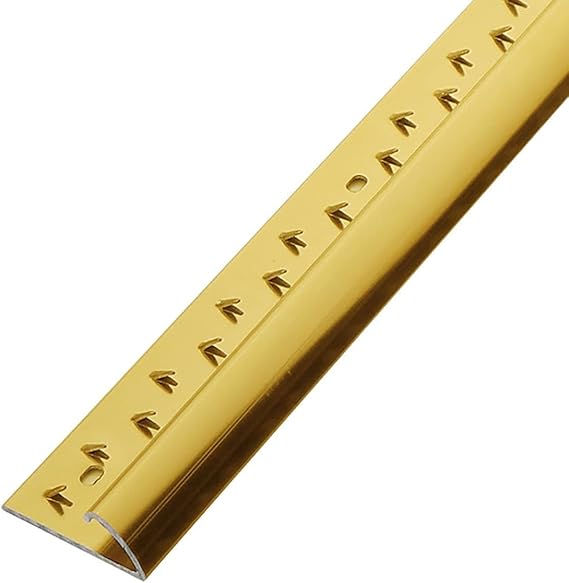 Aluminum Carpet Edge Binding, Floor Transition Carpet Trim Edge Strip 90 cm Carpet Joining Binding Strip Cuttable Threshold (Color : Gold)