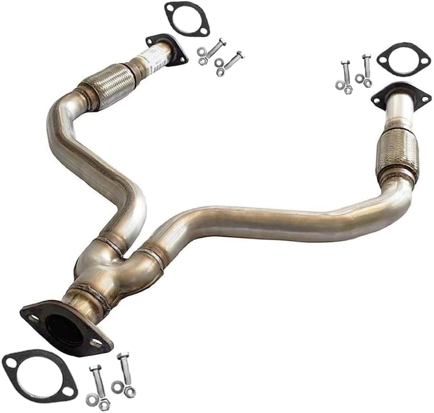 Exhaust Front Flex Y Pipe Compatible for 2003-2005 Infiniti FX45 4.5L | Stainless Steel | Northeastern Exhaust | Free Gaskets and Bolt Kit | Automotive Replacement Part | Direct-Fit