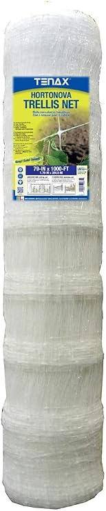 TENAX Hortonova 1A150283 Plant Trellis Net 79" x 1000' White