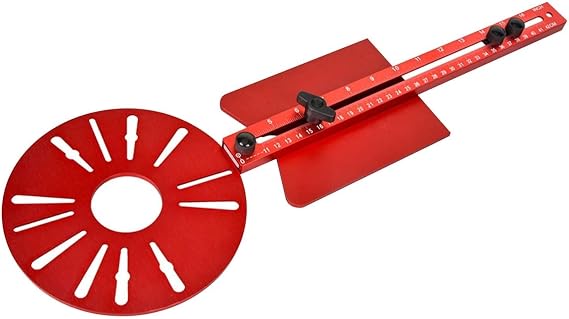 4 In 1 Router Milling Groove Bracket 4 In 1 Router Milling Groove Bracket, Router Circle Cutting Jig Circle Jig Cabinet Hardware Jig Aluminum Alloy Multifunctional Adjustable Router Jig Tool For Woodw