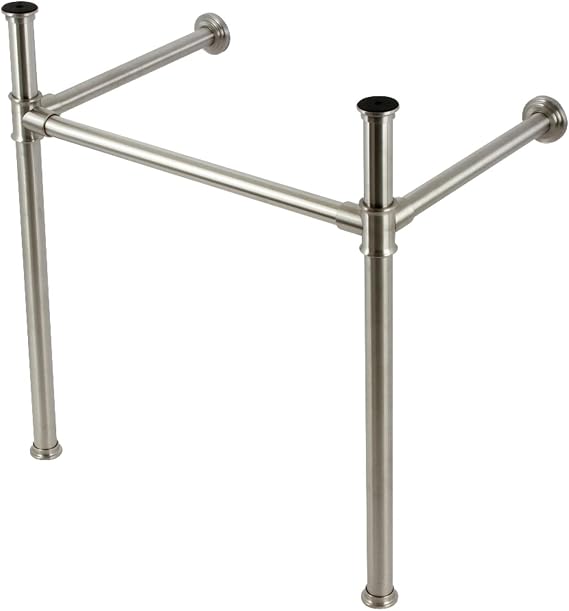 Kingston VPB33088 Stainless Steel Console Sink Legs, Brushed Nickel