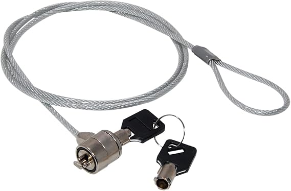 JacobsParts Laptop Notebook Anti-Theft Security Cable Chain Lock with Keys