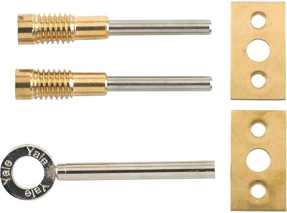 Yale Locks 8013 Dual Screw Window Lock Brass Finish (2 Pack)