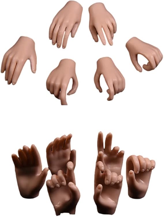 Tbleague PHICEN 1/6 Scale Hands for Female Seamless Bodies of collectable Action Figure Dolls Suntan Skin A