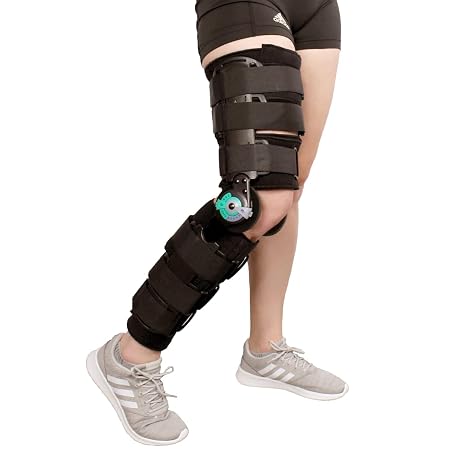Brace Direct ROM Post-Op Telescoping Knee Brace Plus S/M Undersleeve