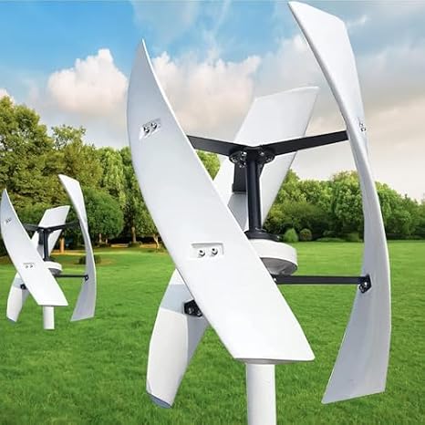 20000W Vertical Axis Wind Turbine Generator Kit with Controller & Grid Inverter - Eco-Friendly Home Energy Solution for Renewable Power Generation (12V)
