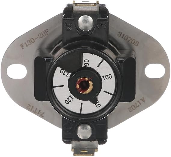 White Rodgers Snap Disc Adjustible Temp Fan Limit, 90F to 130F, 3F05-1