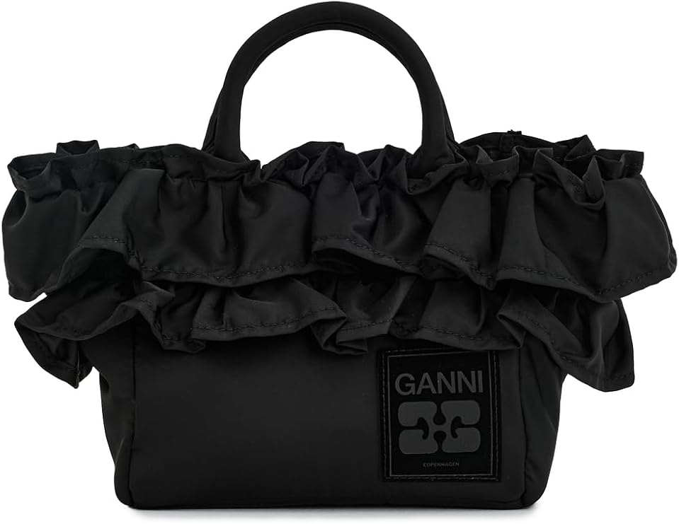 Ganni Women's Mini Shopper Ruffle Bag