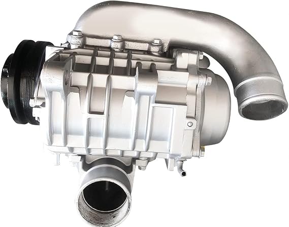 Universal Supercharger, Supercharger Compressor Blower Booster Turbine, Aluminium High Performance Turbo Blower for 2.0-3.5L Car SUV Roots, Cherokee for TOYOTA Previa Buick GL8 HOVER, etc