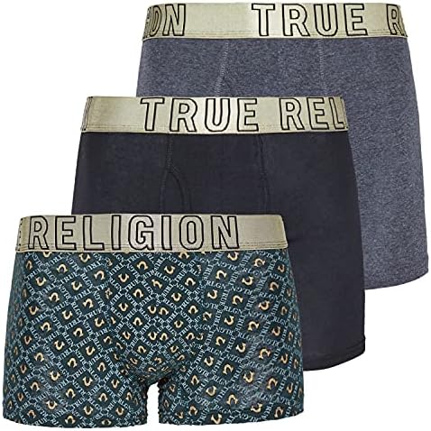 True Religion Mens Underwear, Mens Boxer Briefs, Super Soft Underwear for Men 3 Pack