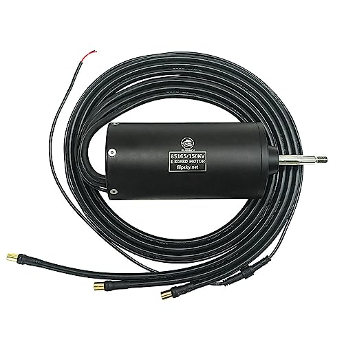 Fully Waterproof Motor Brushless Sensorless 85165 150KV 19500W Splined Shaft for Efoil | Ejet Boards