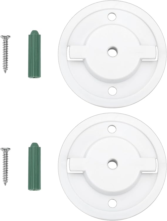 ECSiNG 2 Set Smart Camera Wall Mounting Base TL70 Accessories Compatible with Tapo C200 Compatible with TP-Link C210 White 55cm with Screw